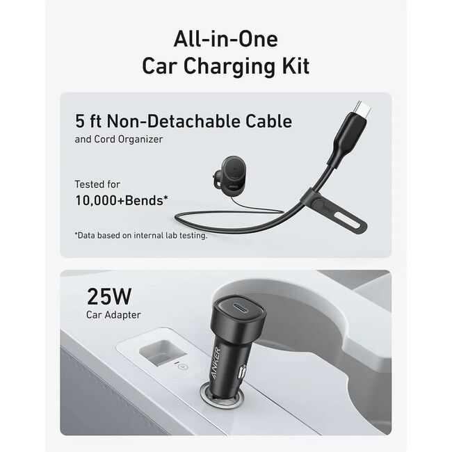 Suport auto wireless charging MagGo, Anker, 15W, B2932G11