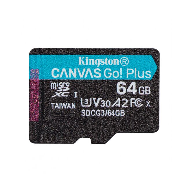 Card de memorie 64GB Kingston Canvas Go Plus, SDCG3/64GBSP