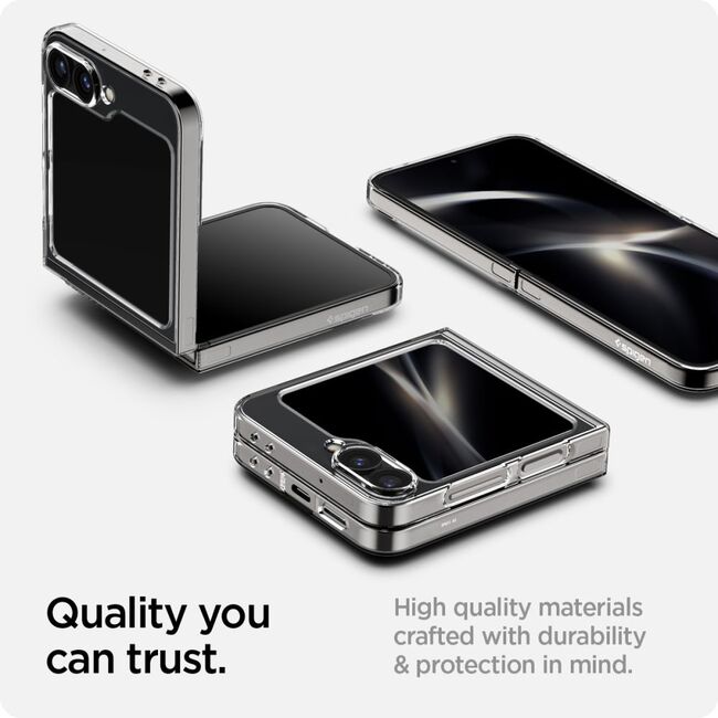 Husa premium pentru  Samsung Galaxy Z Flip 6 Spigen Air Skin Zero One - negru denim