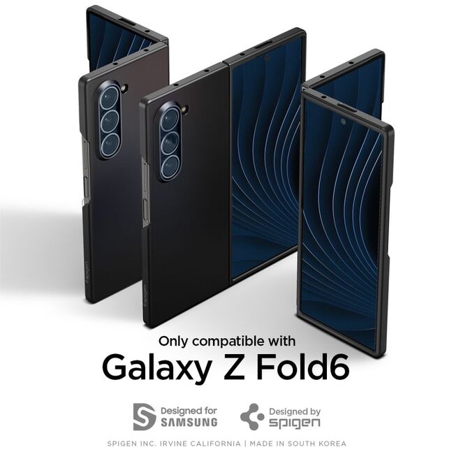 Husa premium pentru  Samsung Galaxy Z Fold 6 Spigen Air Skin - negru