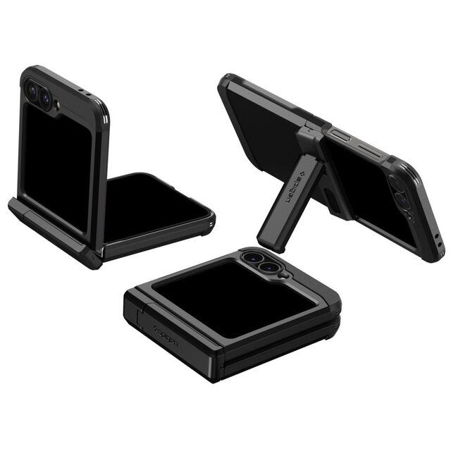 Husa Samsung Galaxy Z Flip 6 Spigen - tough armor - negru