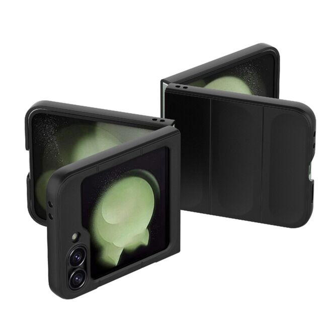 Husa pentru Samsung Galaxy Z Flip 6 Liquid Silicone, Microfibre Lining, Non-Slip Airbag Design, albastru