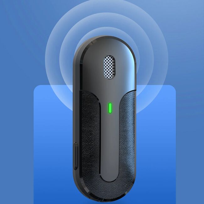 Microfon tip lavariera wireless, USB-C Yesido KR17, negru