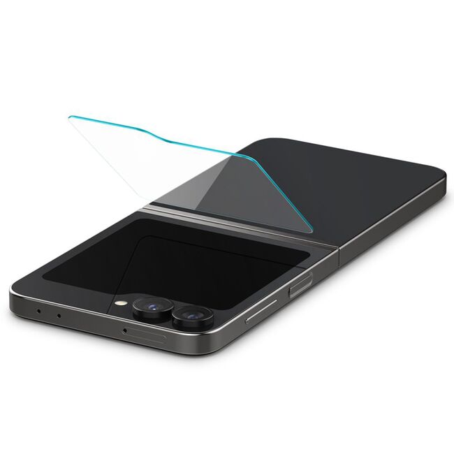 [Pachet 2x] Folie Samsung Galaxy Z Flip 6 Spigen Glas.tR EZ Fit, transparenta
