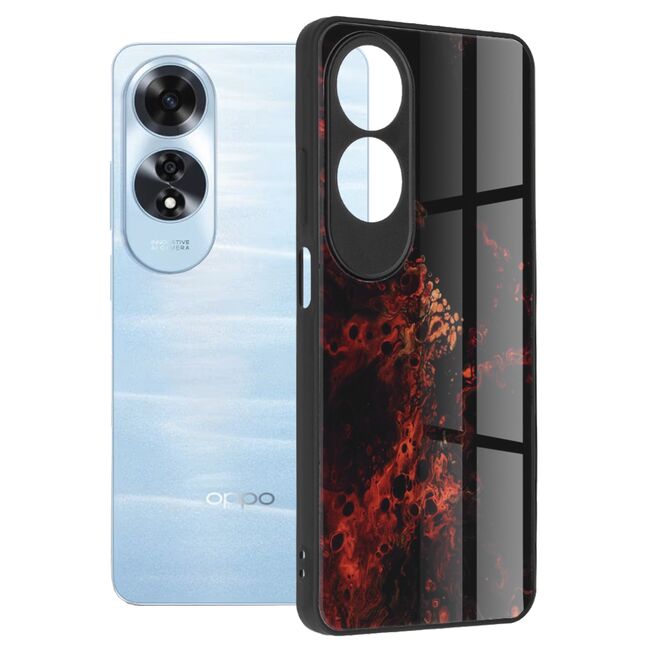 Husa Oppo A60 Techsuit Glaze, Red Nebula