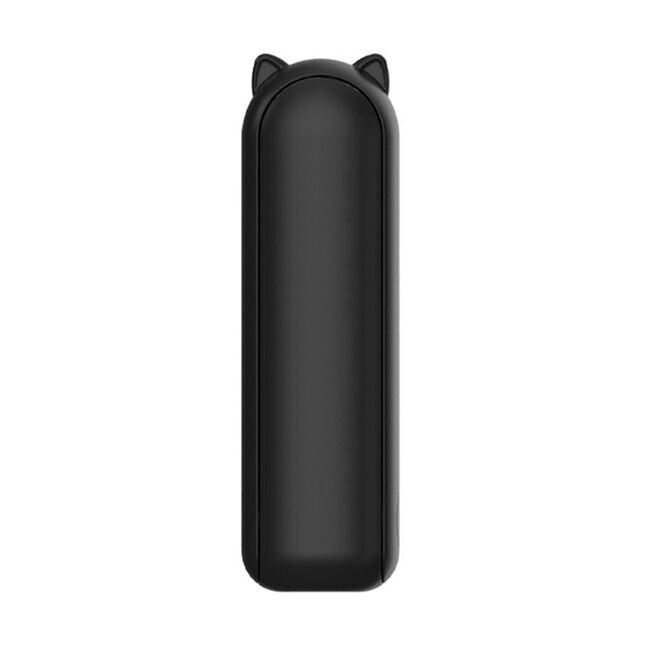 Ventilator 2 in 1 portabil, de mana sau de birou, pliabil, functie de acumulator extern, reincarcabil 2000 mAh, 3 viteze, negru