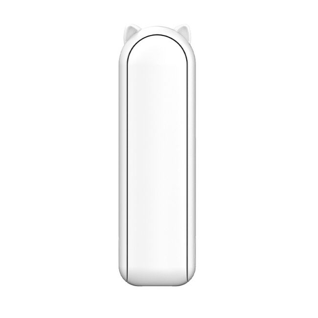 Ventilator 2 in 1 portabil, de mana sau de birou, pliabil, functie de acumulator extern, reincarcabil 2000 mAh, 3 viteze, alb