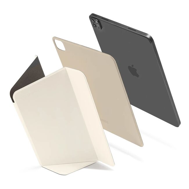 Husa pentru iPad Pro 13 (2024) Tomtoc - inspire mode folio (b52b2w1) - ivory white