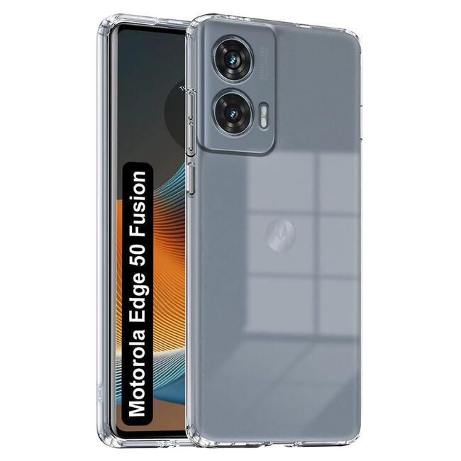 Husa pentru Motorola Edge 50 Fusion Anti-Shock 1.5mm cu protectie lentile, transparent
