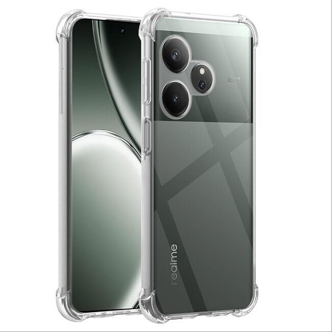 Husa pentru Realme GT 6 / GT 6T Anti-Shock 1.5mm, reinforced 4 corners, transparent