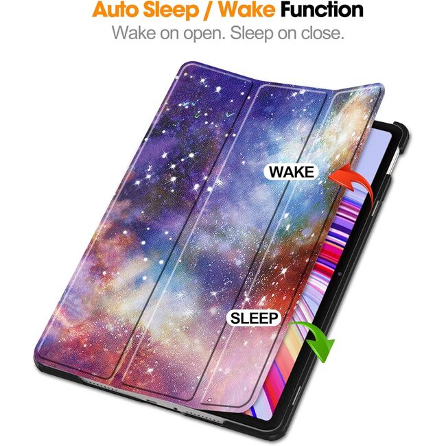 Husa Xiaomi Redmi Pad PRO 12.1 inch UltraSlim de tip stand functie sleep/wake-up, galaxy