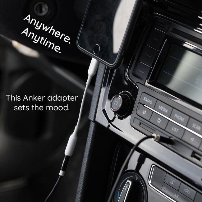 Adaptor audio Jack la Lightning Anker A8193H11, alb