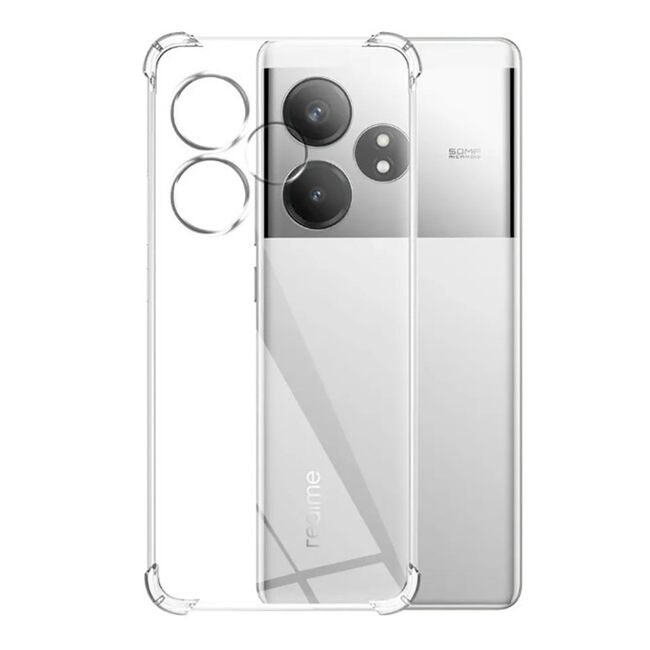 Husa pentru Realme GT 6 / GT 6T Anti-Shock 1.5mm, reinforced 4 corners, transparent
