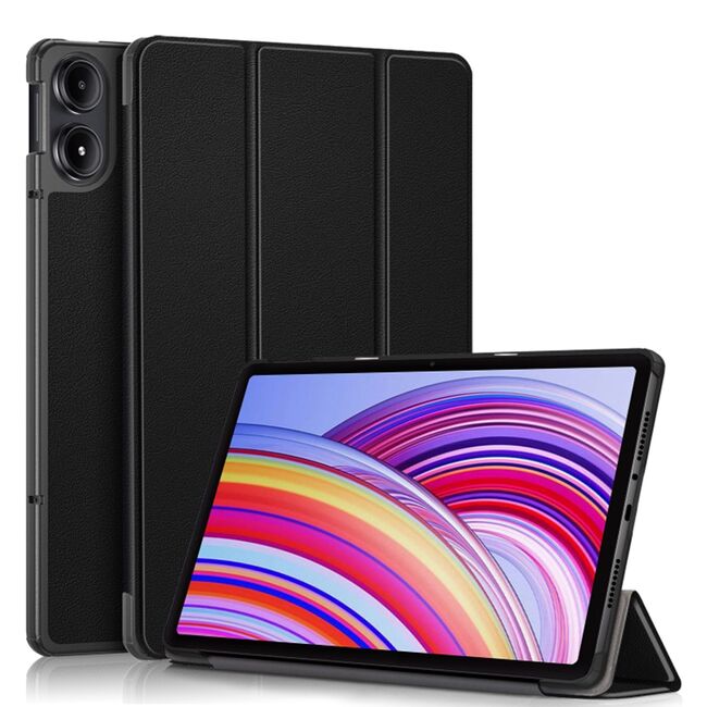 Husa pentru Xiaomi Redmi Pad PRO 12.1 inch UltraSlim de tip stand functie sleep/wake-up, negru