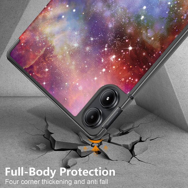 Husa Xiaomi Redmi Pad PRO 12.1 inch UltraSlim de tip stand functie sleep/wake-up, galaxy
