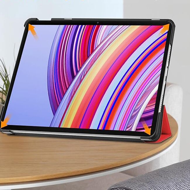 Husa Xiaomi Redmi Pad PRO 12.1 inch UltraSlim de tip stand functie sleep/wake-up, burgundy