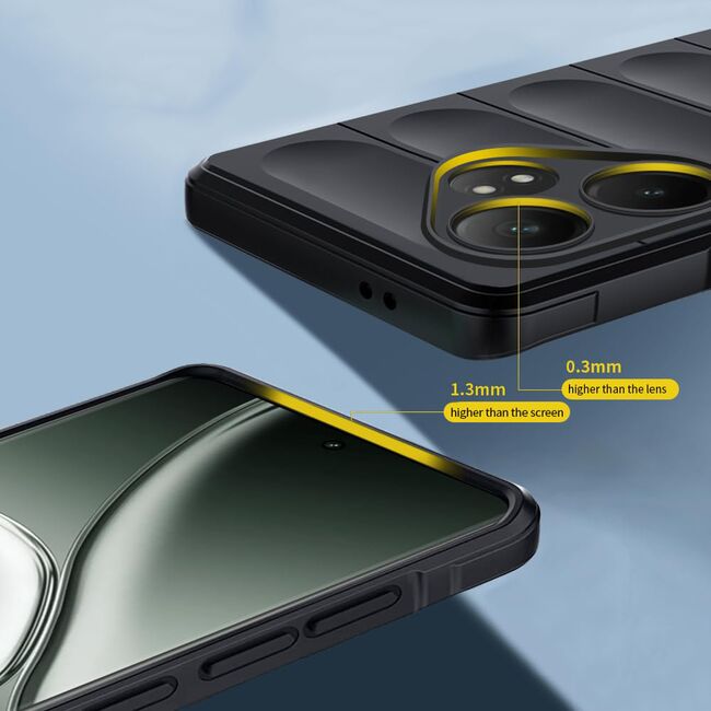 Husa pentru Realme GT 6 / GT 6T Liquid Silicone, Microfibre Lining, Non-Slip Airbag Design, rosu