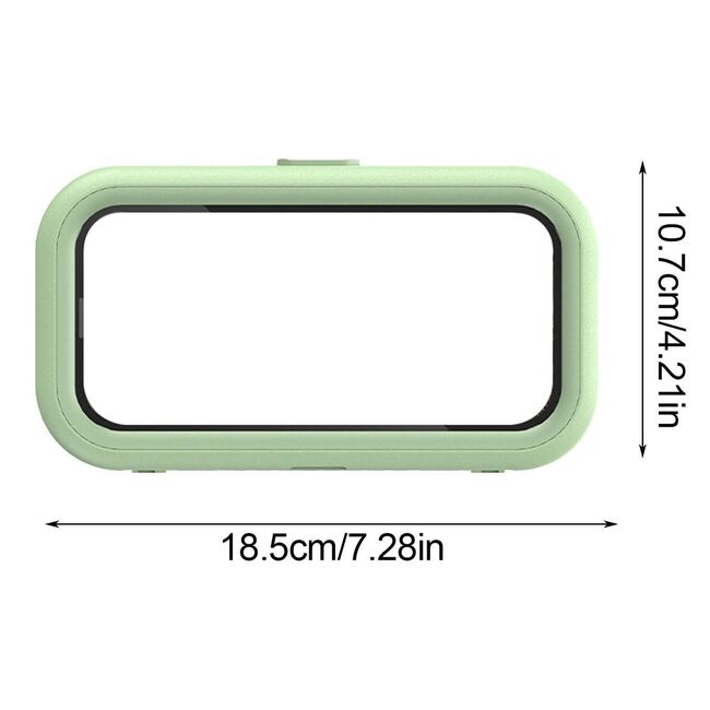 Suport de perete pentru telefon, retractabil Techsuit, alb-auriu