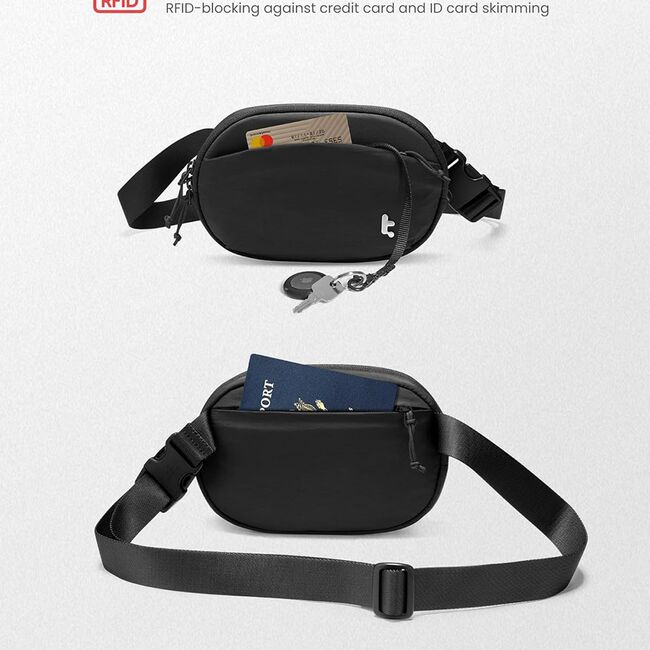 Borseta Recreational Activity, Fitness Tomtoc T32S1P1, gri
