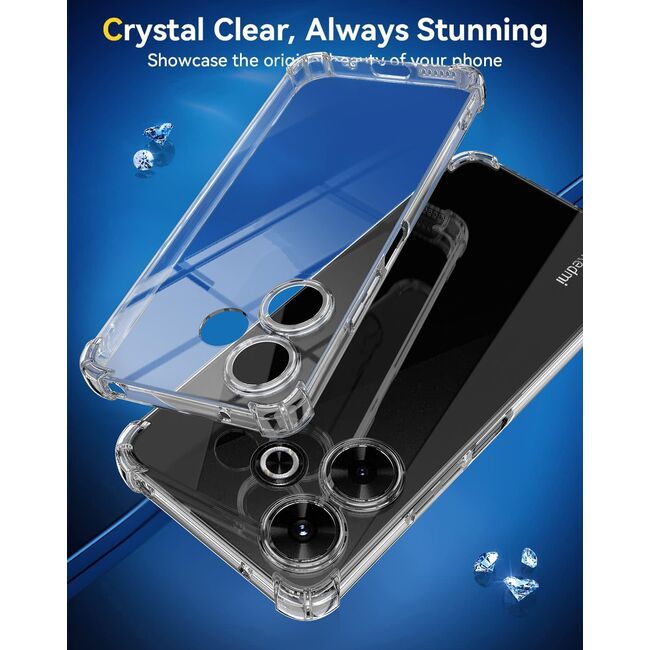 Husa pentru Xiaomi Redmi 13 Anti-Shock 1.5mm reinforced 4 corners, transparent