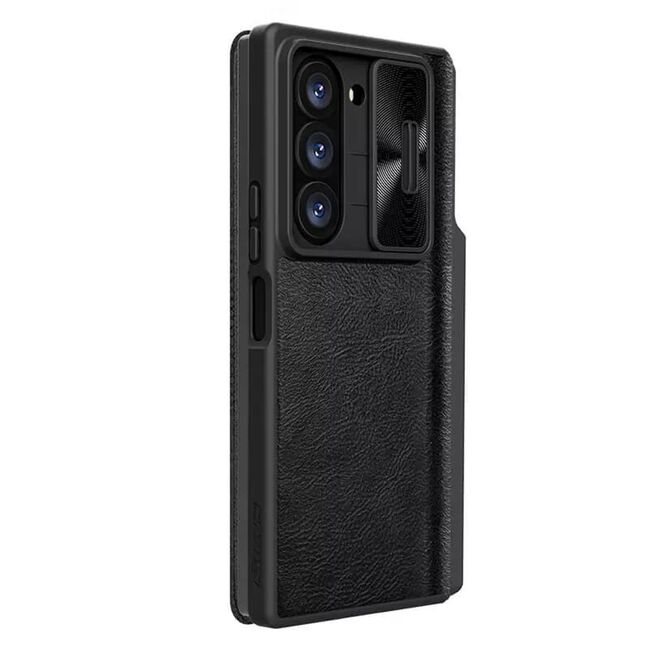 Husa Samsung Galaxy Z Fold 6 Nillkin Qin Pro Leather, negru
