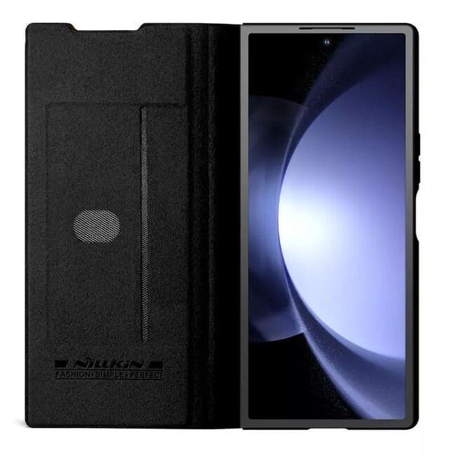 Husa Samsung Galaxy Z Fold 6 Nillkin Qin Pro Leather, negru
