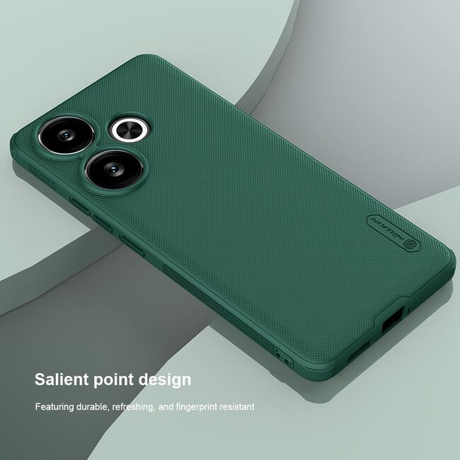 Husa Xiaomi Poco F6 Nillkin Super Frosted Shield Pro, verde