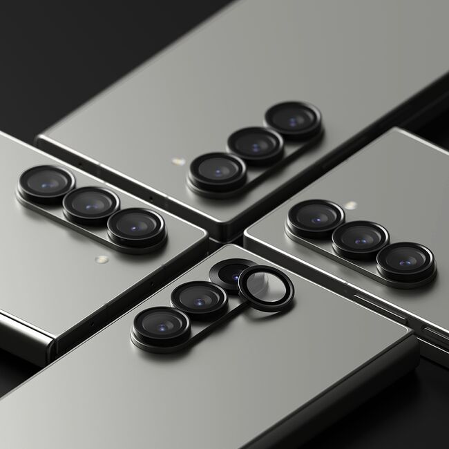 [Pachet 2x] Folie sticla camera Samsung Galaxy Z Fold 6 Ringke Camera Lens Frame, negru
