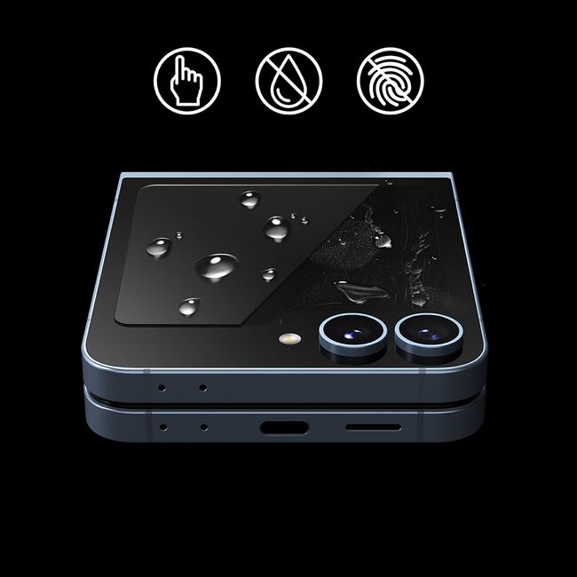 [Pachet 2x] Folie sticla Samsung Galaxy Z Flip 6 Ringke Cover Display Tempered Glass, transparenta
