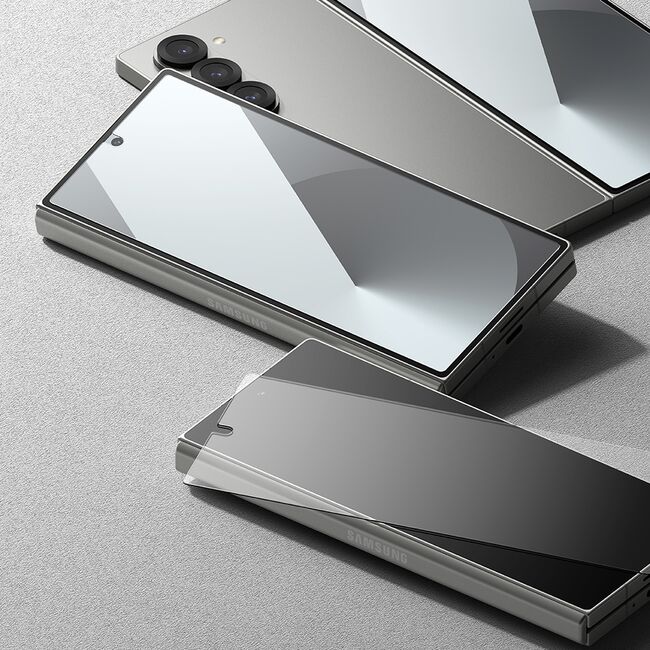 [Pachet 2x] Folie sticla Samsung Galaxy Z Fold 6 Ringke Cover Display Tempered Glass, transparenta