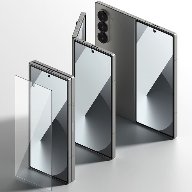 [Pachet 2x] Folie sticla Samsung Galaxy Z Fold 6 Ringke Cover Display Tempered Glass, transparenta