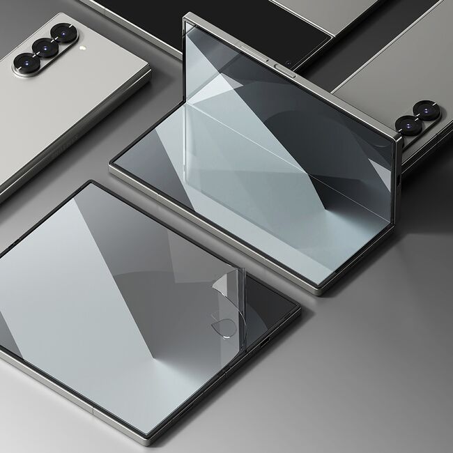 [Pachet 2x] Folie Samsung Galaxy Z Fold 6 Ringke Dual Easy Film Full Coverage, transparenta