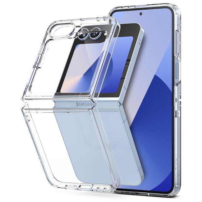 Husa Samsung Galaxy Z Flip 6 Ringke Fusion, transparenta