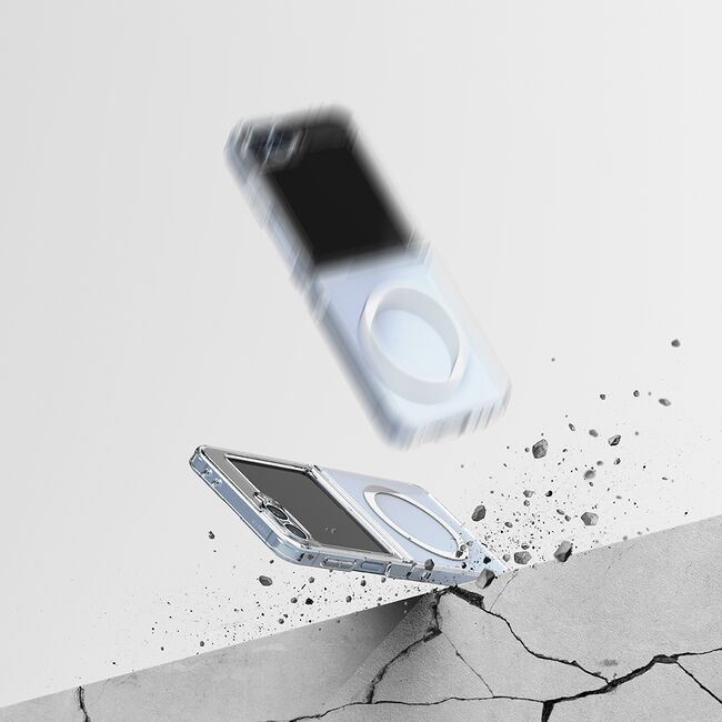 Husa Samsung Galaxy Z Flip 6 Ringke Fusion Magnetic, transparenta