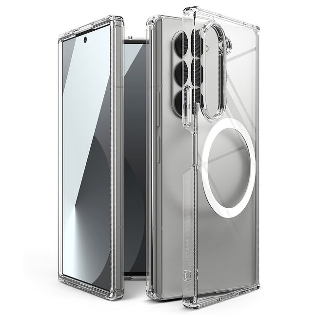 Husa Samsung Galaxy Z Fold 6 Ringke Fusion Magnetic, transparenta
