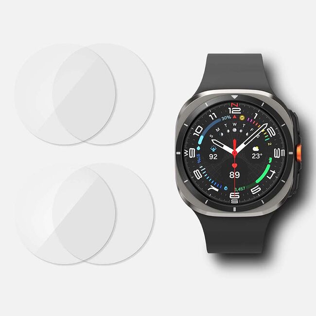 [Pachet 4x] Folie Samsung Galaxy Watch 7 Ultra 47mm Ringke Tempered Glass R10, transparenta