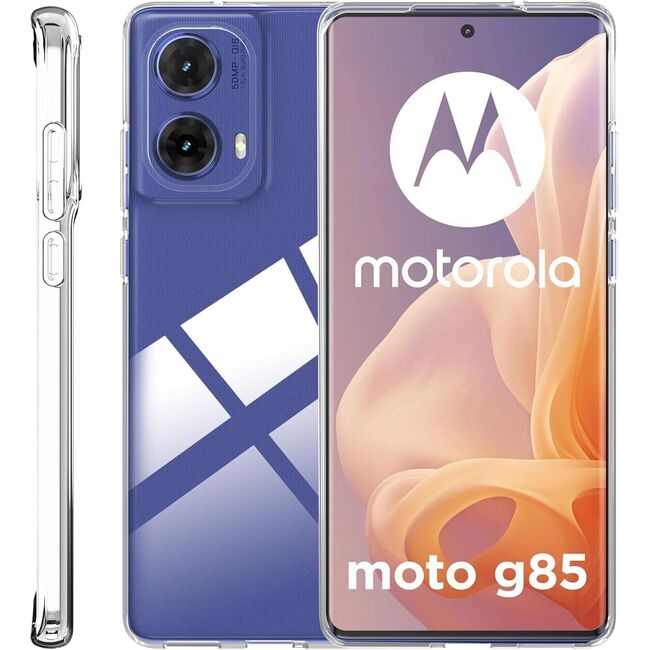 Husa pentru Motorola Moto G85 Anti-Shock 1.5mm cu protectie lentile, transparent
