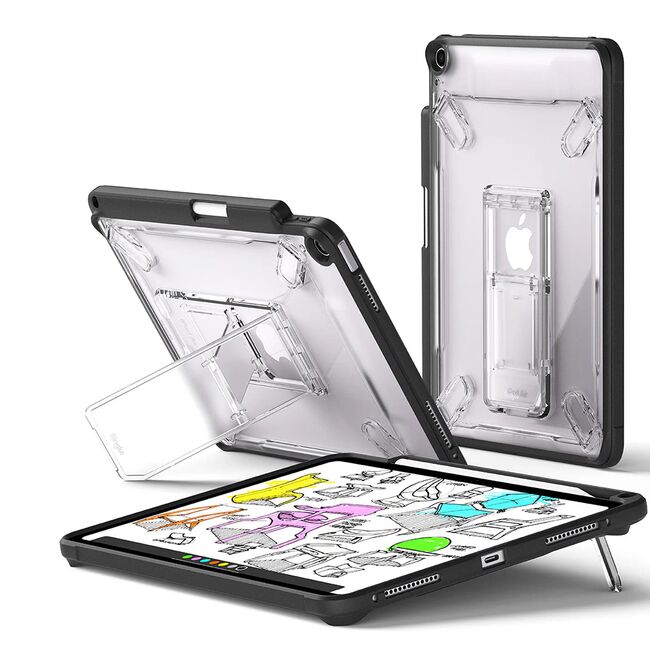 Husa iPad Air 11 2024 / 2025​ M2, M3 Ringke Fusion Sketch Stand, transparent / negru