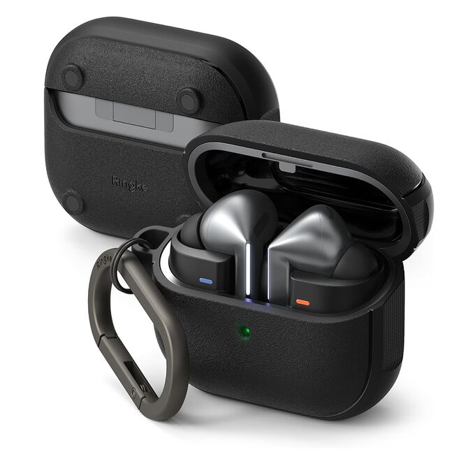 Husa Samsung Galaxy Buds 3 / 3 Pro Ringke Onyx Magnetic, negru