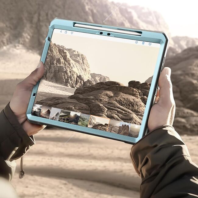 Husa iPad Air 11 Air 11 2024 / 2025​ M2, M3 Supcase Unicorn Beetle Pro, arctic blue