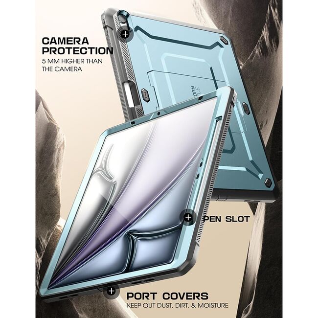 Husa iPad Air 11 Air 11 2024 / 2025​ M2, M3 Supcase Unicorn Beetle Pro, arctic blue