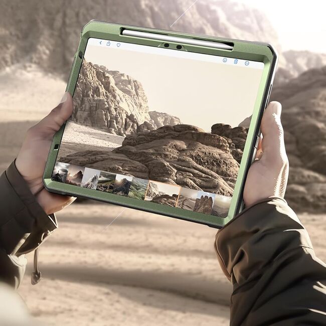 Husa iPad Air 11 Air 11 2024 / 2025​ M2, M3 Supcase Unicorn Beetle Pro, verde