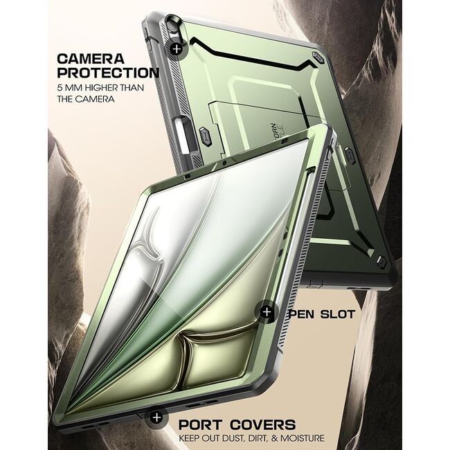 Husa iPad Air 11 Air 11 2024 / 2025​ M2, M3 Supcase Unicorn Beetle Pro, verde