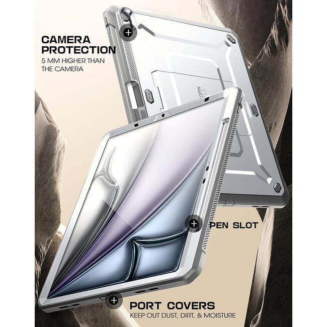 Husa iPad Air 11 (2024) Supcase Unicorn Beetle Pro, alb