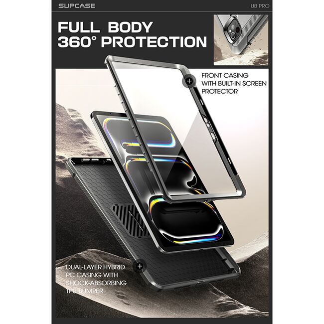 Husa iPad Pro 11 (2024) Supcase Unicorn Beetle Pro, guldan