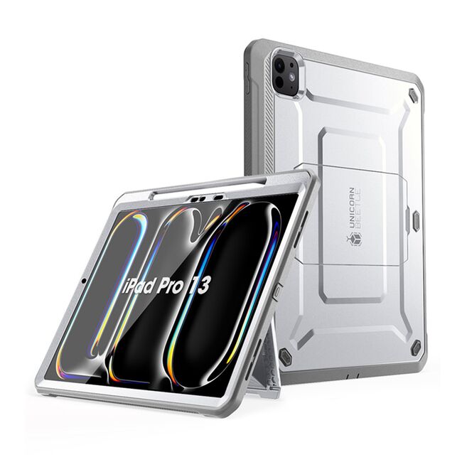Husa iPad Pro 13 (2024) Supcase Unicorn Beetle Pro, alb