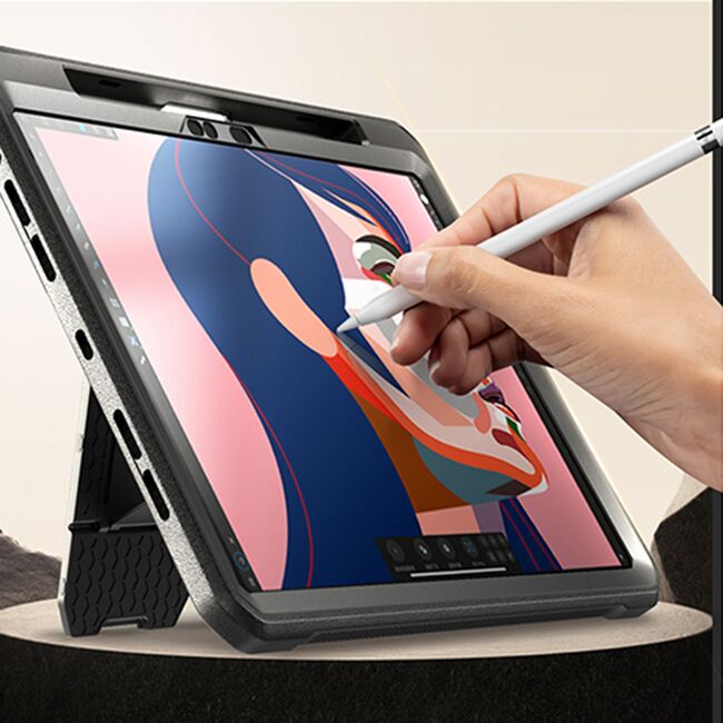 Husa iPad Pro 13 (2024) Supcase Unicorn Beetle Pro, alb