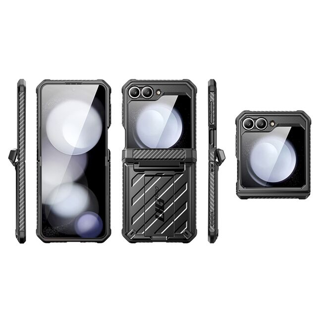 Husa Samsung Galaxy Z Flip 6 Supcase Unicorn Beetle Pro, negru