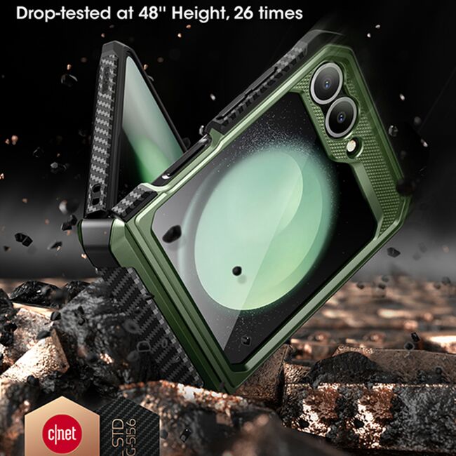 Husa Samsung Galaxy Z Flip 6 Supcase Unicorn Beetle Pro, verde
