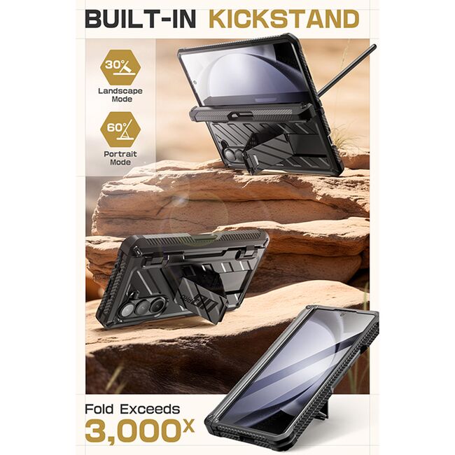 Husa Samsung Galaxy Z Fold 6 Supcase Unicorn Beetle Pro, negru